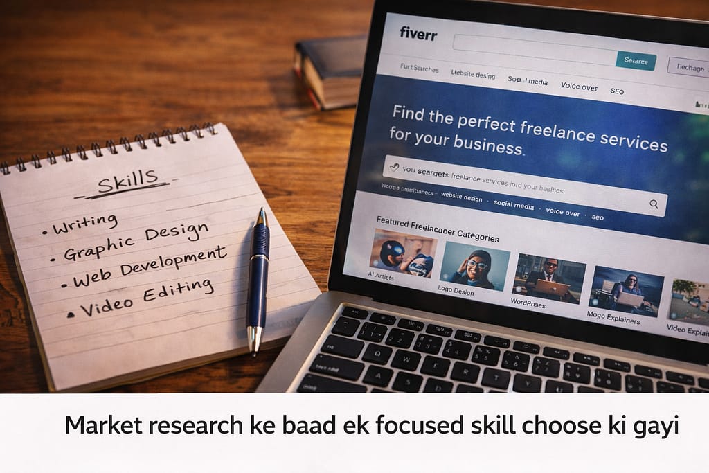 market research process for 30 din me 25000 kaise kamaye skill selection