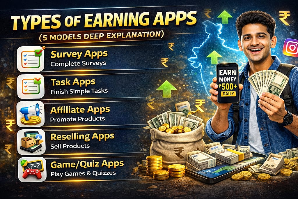 Daily earning app for students without investment in India