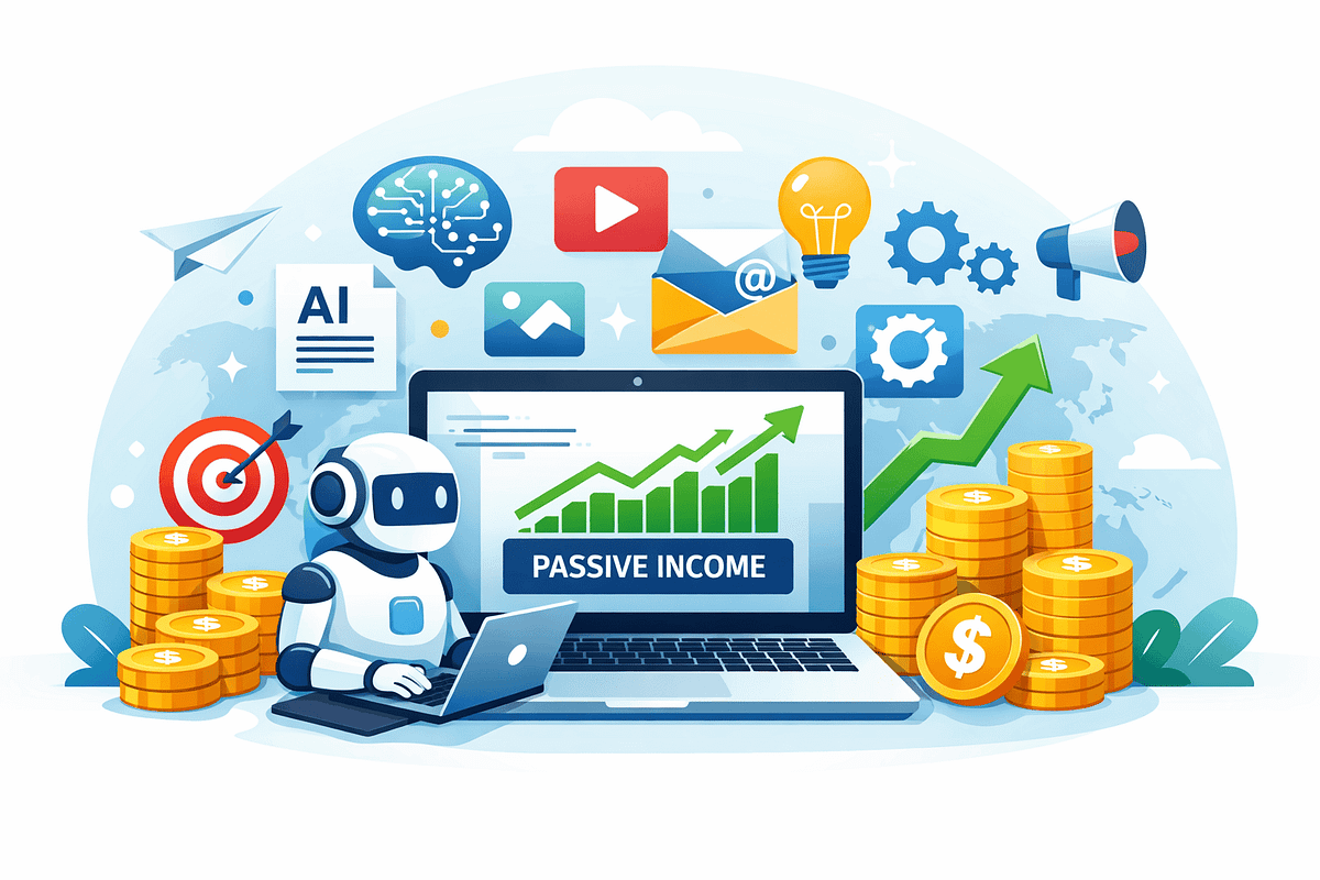 “How to make passive income with AI tools for beginners”
