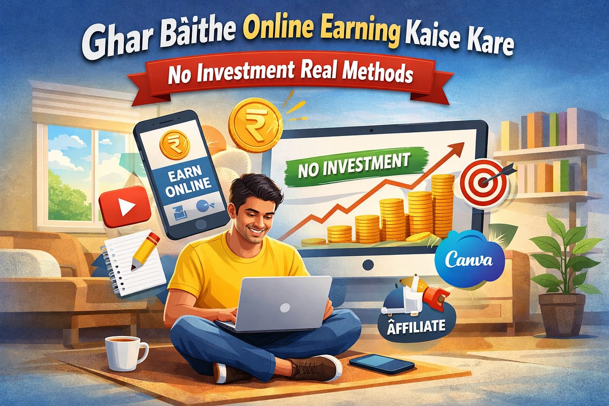 ghar baithe online earning kaise kare without investment