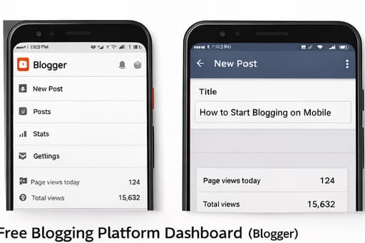 free blogging platform blogger dashboard mobile